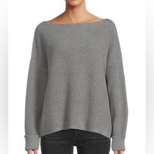 French Connection Grey Waffle Knit Sweater
